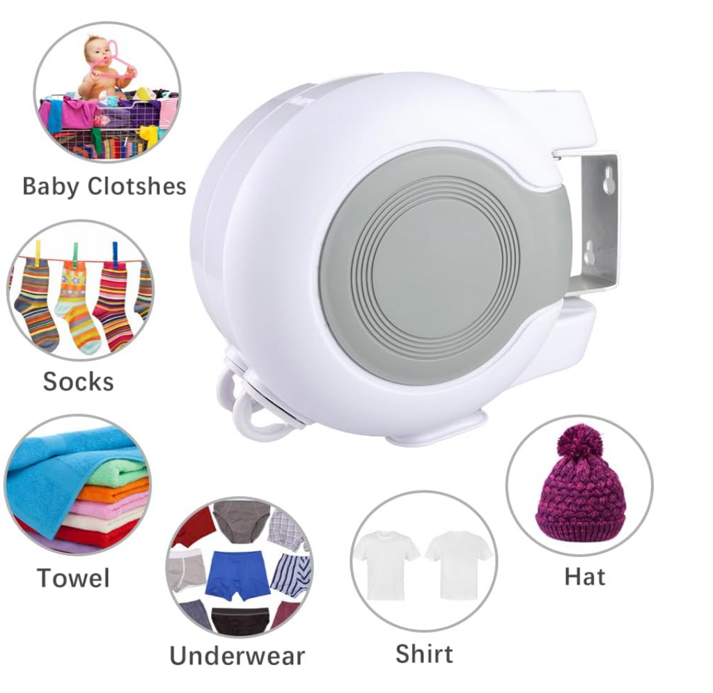 Lior Marino - Wall Mount Retractable Double Clothing Line