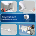 Lior Marino - Wall Mount Retractable Double Clothing Line